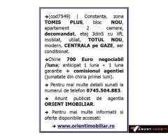 Anunturi Imobiliare Tomis Plus, decomandat, 2 camere, mobilat, gaze, inchirieri Constanta,