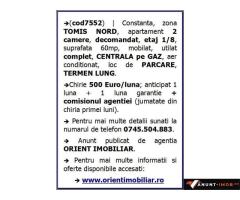 Anunturi Imobiliare Tomis Nord, decomandat, 2 camere, gaze, mobilat, inchirieri Constanta,