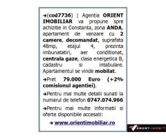Anunturi Imobiliare Anda, de vanzare 2 camere, decomandat, mobilat, gaze